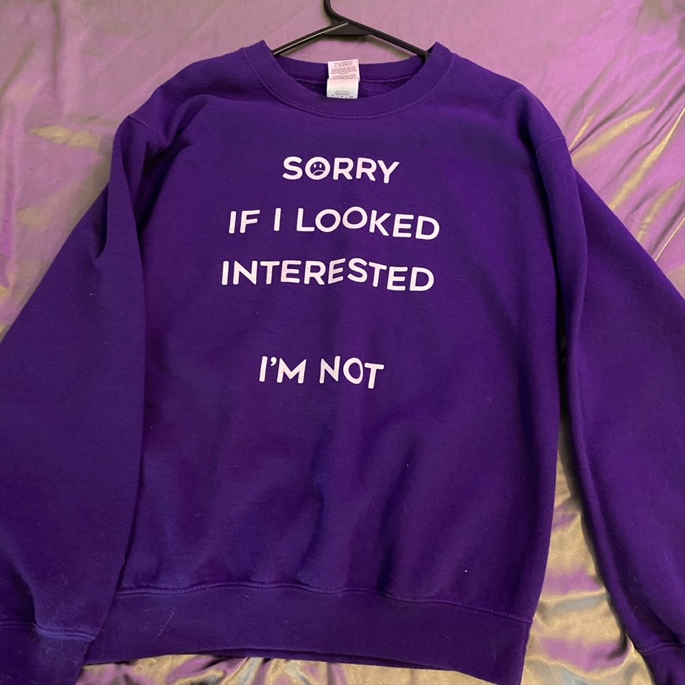 Purple, Gildan Heavy Blend, size S